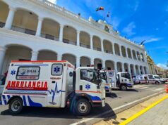 Luis Caldera entregó seis ambulancias más para un total de 45