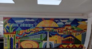 Mural de Luis Martínez vuelve a la luz en el lobby de la Alcaldía de Maracaibo
