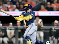 William Contreras mandó a 403 pies su jonrón 75 con Milwaukee