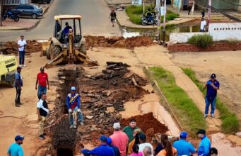 Gobernador Luis Caldera inspeccionó sustitución de colector matriz de 12 pulgadas en el corredor vial Amparo