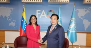 Presidenta Delcy pide apoyo a la FAO para el plan Venezuela Alimenta